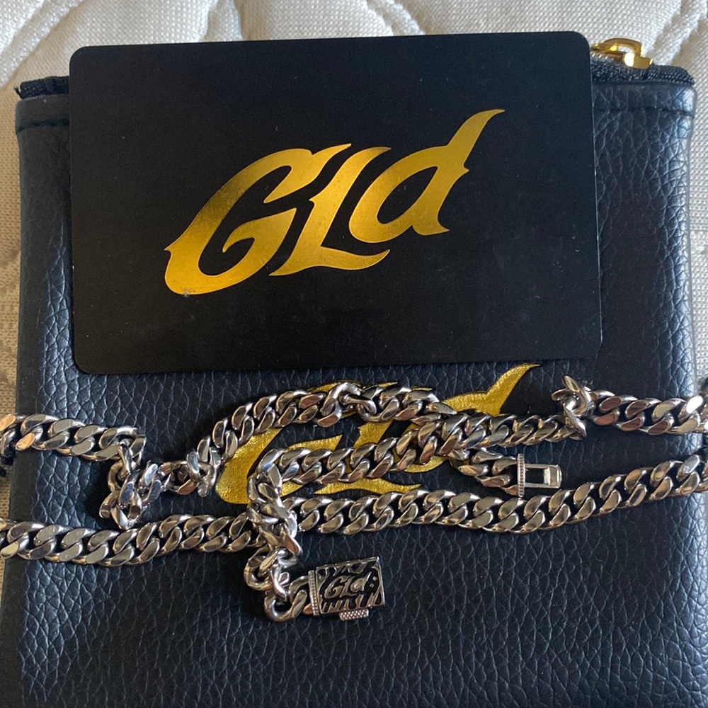 GLD men’s chain. White gold.